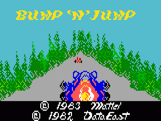 Bump 'N Jump title screen for Intellivision
